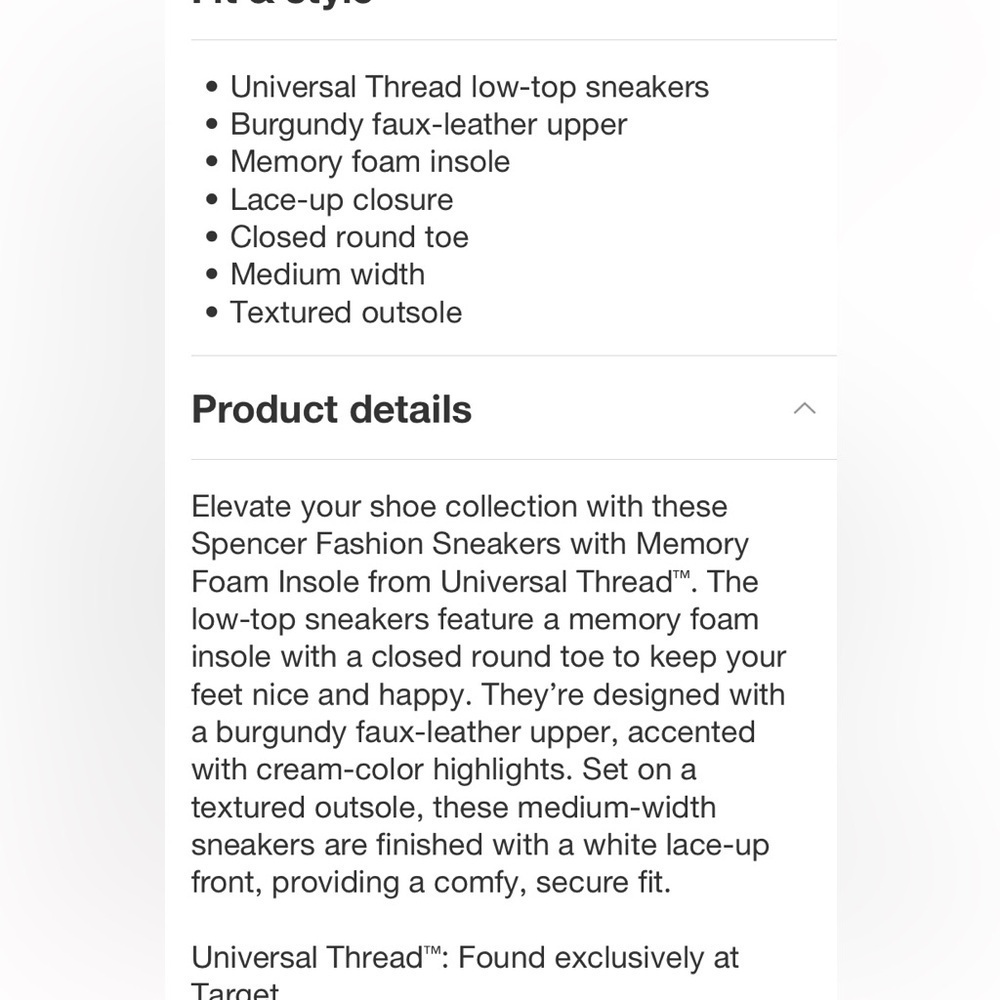 Spencer Fashion Sneakers with Memory Foam Insole - Universal Thread™
Light Brown - Picture 5 of 6